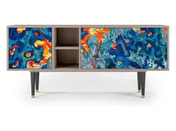 Móvel De Tv| Mueble de TV - 150х69х41 cm - T5 - The Girl - James Jean, Latte Bege