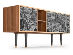 Móvel De Tv* Mueble de TV - 150х69х41 cm - T5 - The Festival of Saint, Nogueira Castanho