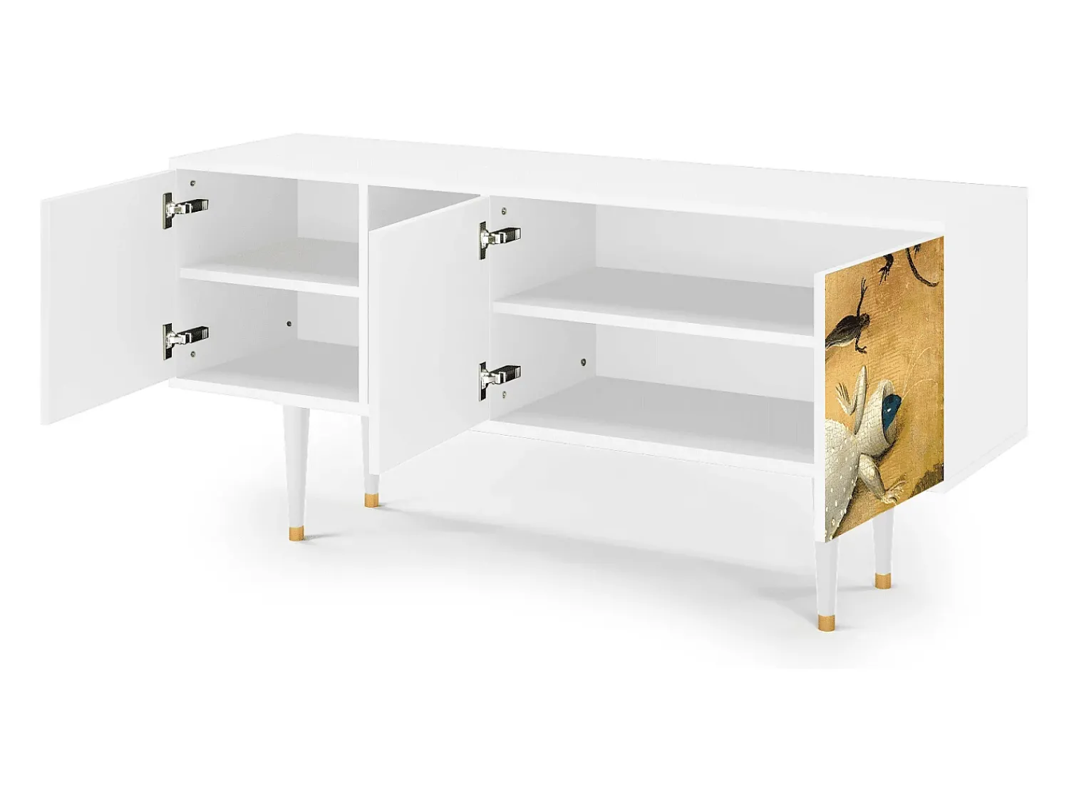 Móvel De Tv* Mueble de TV - 150х69х41 cm - T5 - The Garden by Bosch, Branco Bege