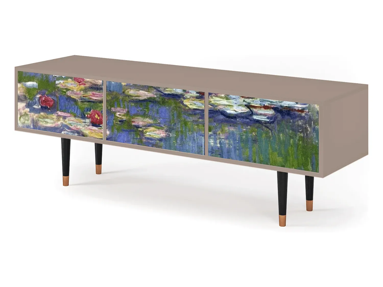 Móvel De Tv| Mueble de TV - 170х59х48 cm - T4 - The water lily pond , Latte Bege