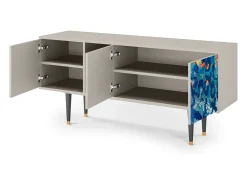 Móvel De Tv| Mueble de TV - 150х69х41 cm - T5 - The Girl - James Jean, Areia Bege