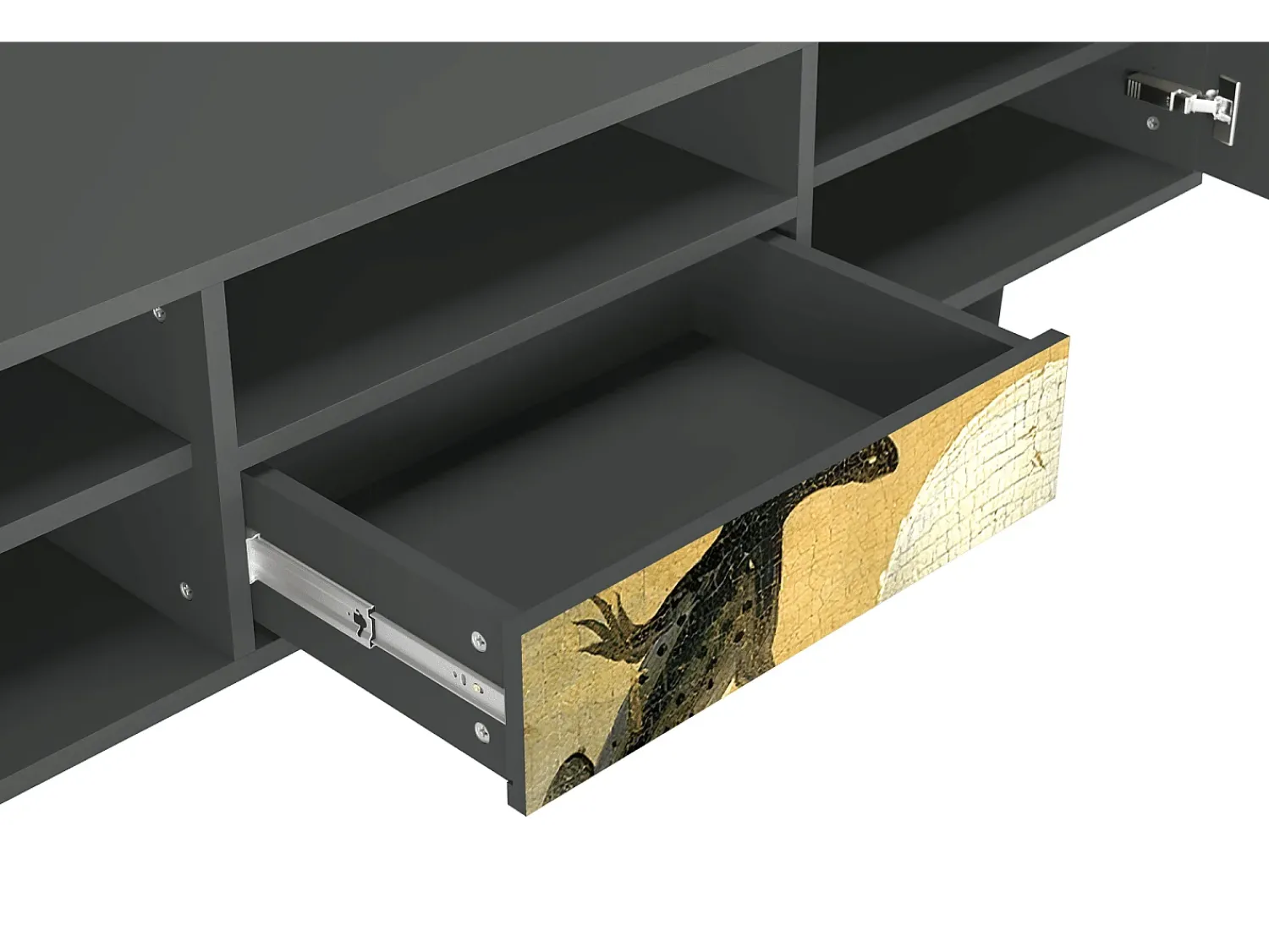 Móvel De Tv| Mueble de TV - 170х59х41 cm - T6 - The Garden by Bosch, Antracite Cinza antracite