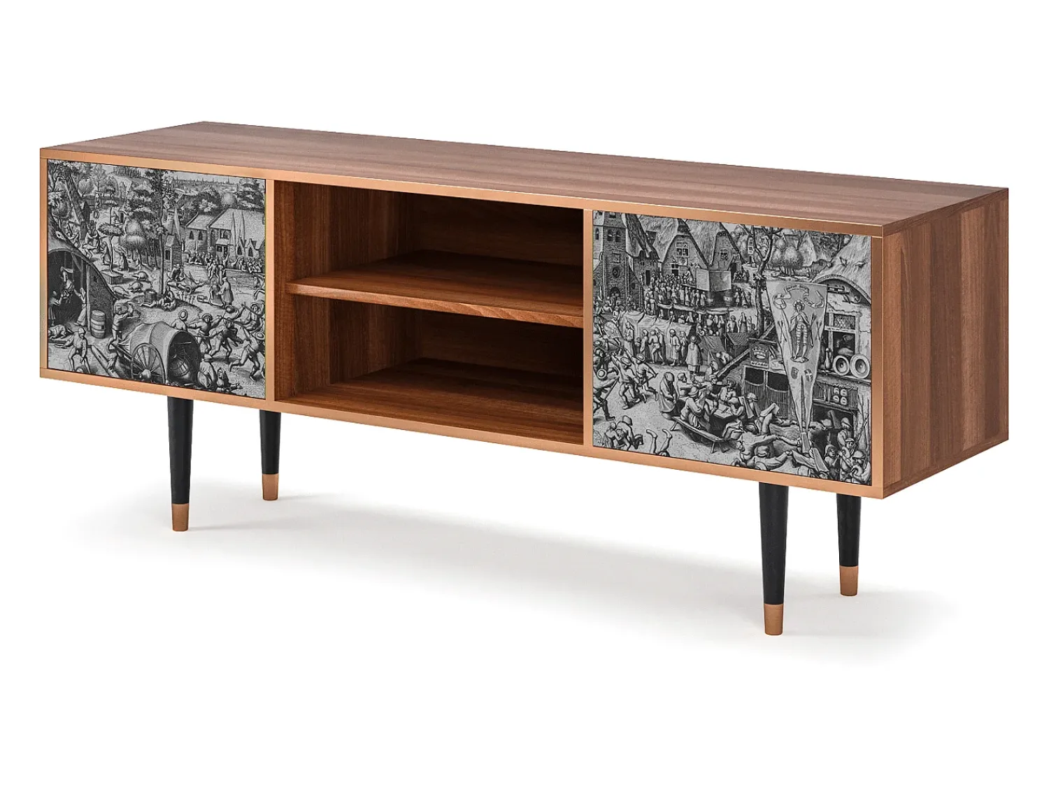 Clearance Mueble de TV - 170х69х48 cm - T2 - The Festival of Saint, Nogueira Castanho