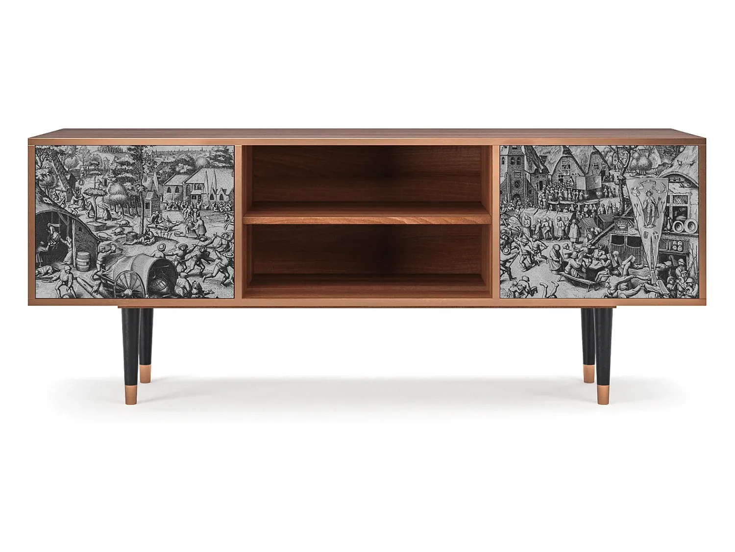 Clearance Mueble de TV - 170х69х48 cm - T2 - The Festival of Saint, Nogueira Castanho