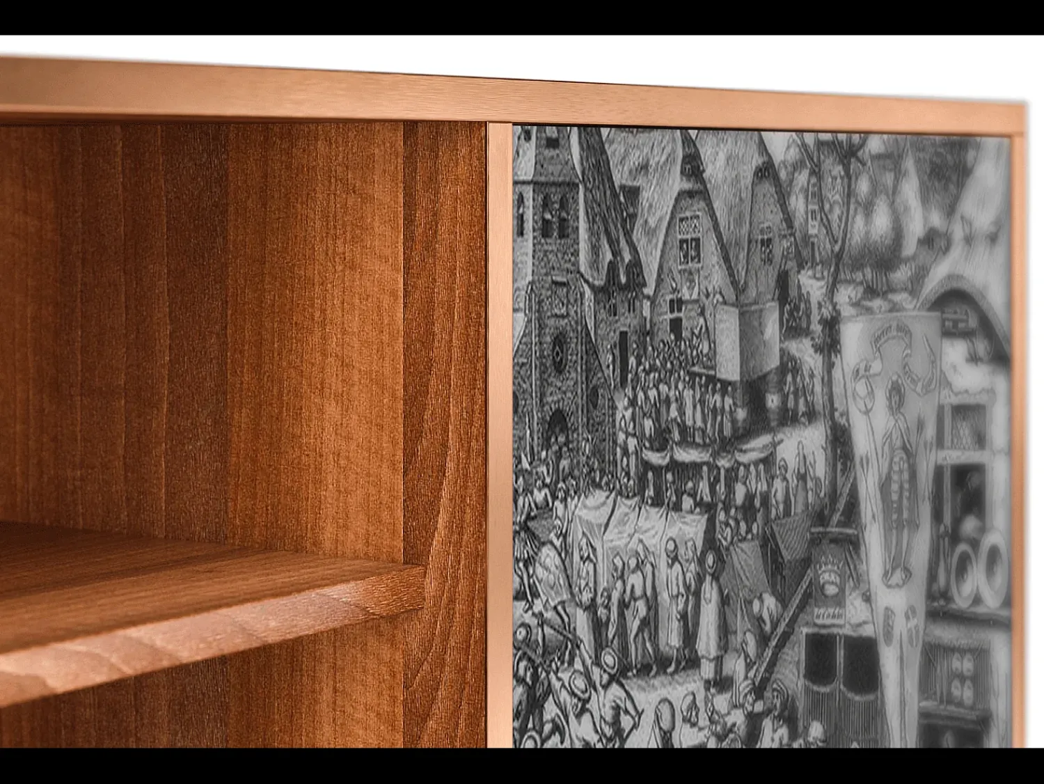 Clearance Mueble de TV - 170х69х48 cm - T2 - The Festival of Saint, Nogueira Castanho