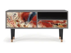 Mueble de TV - 115х59х48 cm - T3 - The City Rises, Areia^ Móvel De Tv