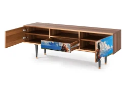 Clearance Mueble de TV - 170х59х41 cm - T6 - Thunderheads by Dean, Nogueira Castanho