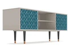 Online Mueble de TV - 170х69х48 cm - T2 - Turquoise Geometry, Areia Bege