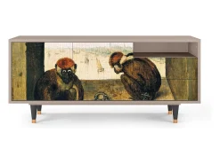 Móvel De Tv* Mueble de TV - 125х56х41 cm - T7 - Two Monkeys, Latte Bege