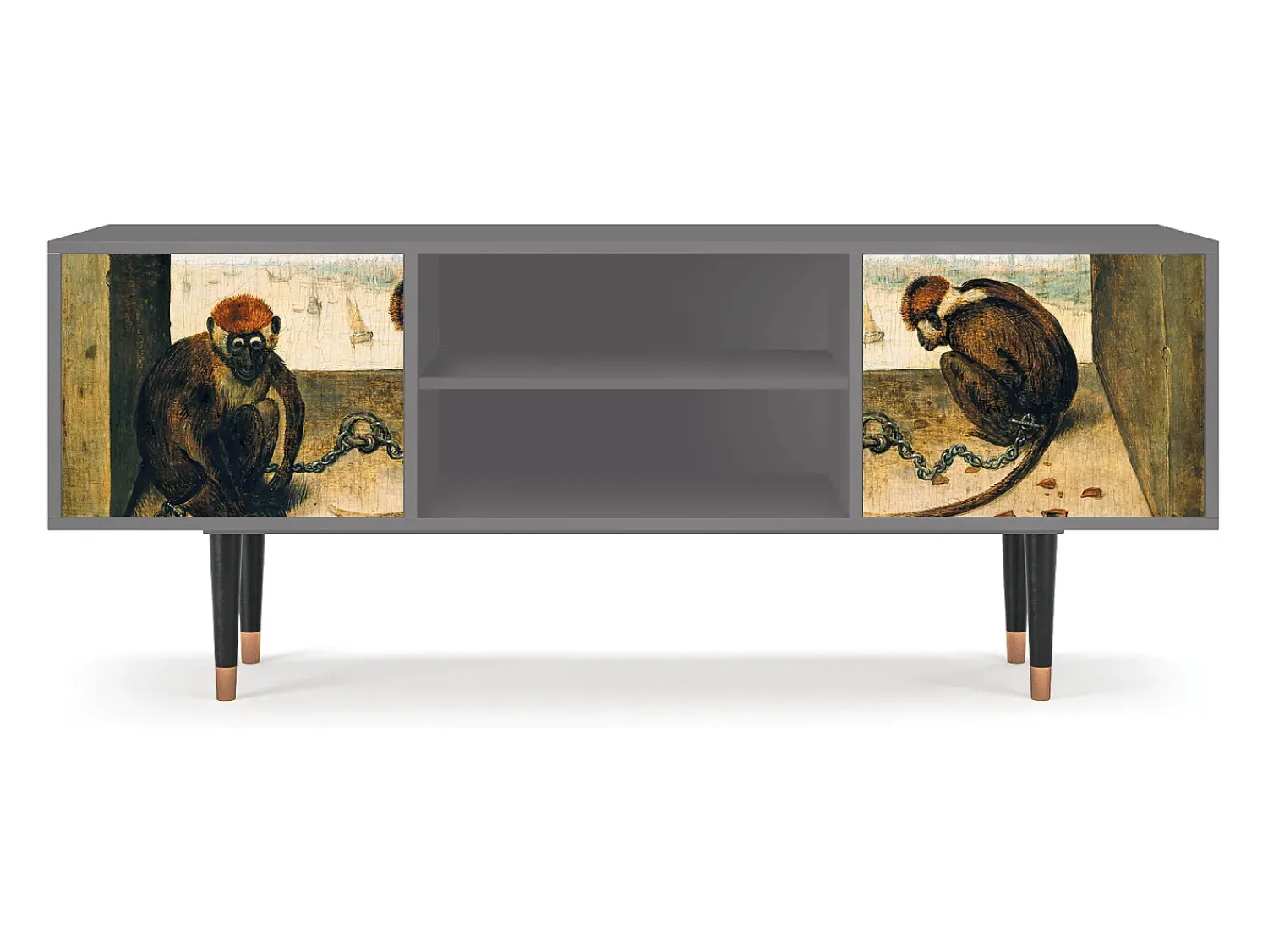 Online Mueble de TV - 170х69х48 cm - T2 - Two Monkeys, Cinza Cinzento