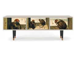 New Mueble de TV - 170х59х48 cm - T4 - Two Monkeys, Areia Bege