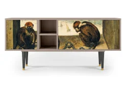 Móvel De Tv* Mueble de TV - 150х69х41 cm - T5 - Two Monkeys, Areia Bege