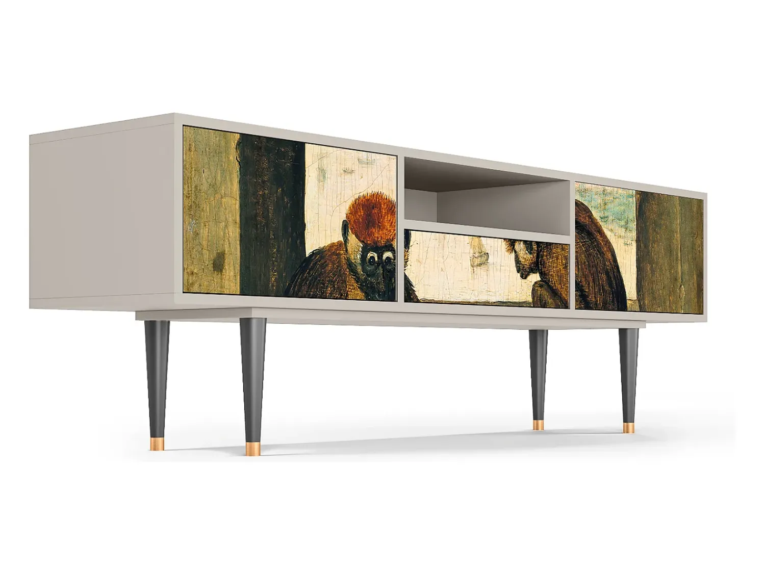 Mueble de TV - 170х59х41 cm - T6 - Two Monkeys, Areia^ Móvel De Tv