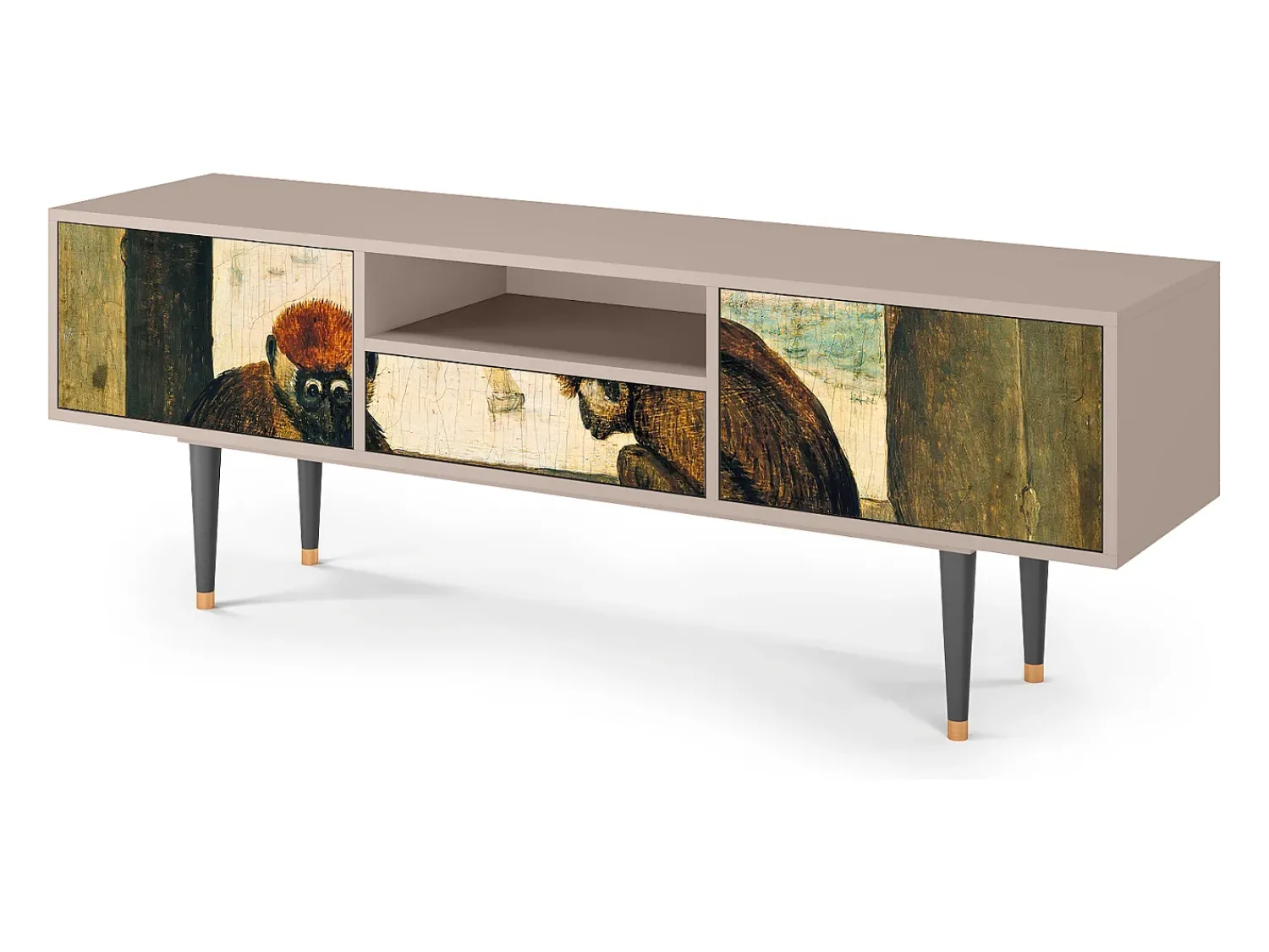 Mueble de TV - 170х59х41 cm - T6 - Two Monkeys, Areia^ Móvel De Tv