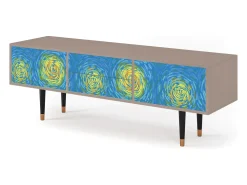 Móvel De Tv| Mueble de TV - 170х59х48 cm - T4 - Van Gogh Lights, Latte Bege