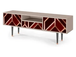 Móvel De Tv| Mueble de TV - 170х59х41 cm - T6 - Velvet 1920's, Latte Bege