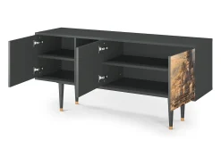 Mueble de TV - 150х69х41 cm - T5 - Venice, Antracite^ Móvel De Tv