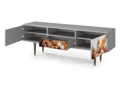 Móvel De Tv* Mueble de TV - 170х59х41 cm - T6 - Versailles, Cinza Cinzento