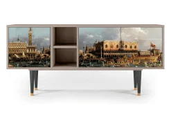 Móvel De Tv* Mueble de TV - 150х69х41 cm - T5 - View Across the Plains , Latte Bege