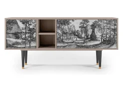 Móvel De Tv* Mueble de TV - 150х69х41 cm - T5 - Village Road, Areia Bege