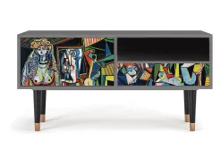 Móvel De Tv| Mueble de TV - 115х59х48 cm - T3 - Women of Algiers, Areia Bege