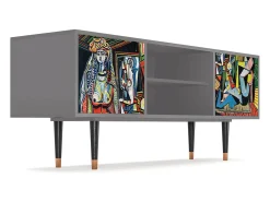 Móvel De Tv| Mueble de TV - 170х69х48 cm - T2 - Women of Algiers, Cinza Cinzento