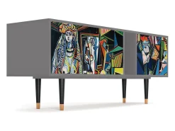 Móvel De Tv| Mueble de TV - 170х69х48 cm - T1 - Women of Algiers, Cinza Cinzento