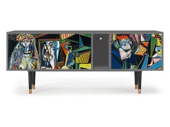 Móvel De Tv| Mueble de TV - 170х69х48 cm - T1 - Women of Algiers, Cinza Cinzento