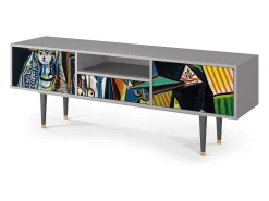 Móvel De Tv* Mueble de TV - 170х59х41 cm - T6 - Women of Algiers, Cinza Cinzento