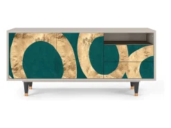 Móvel De Tv| Mueble de TV - 125х56х41 cm - T7 - Zircon Sphere, Areia Bege