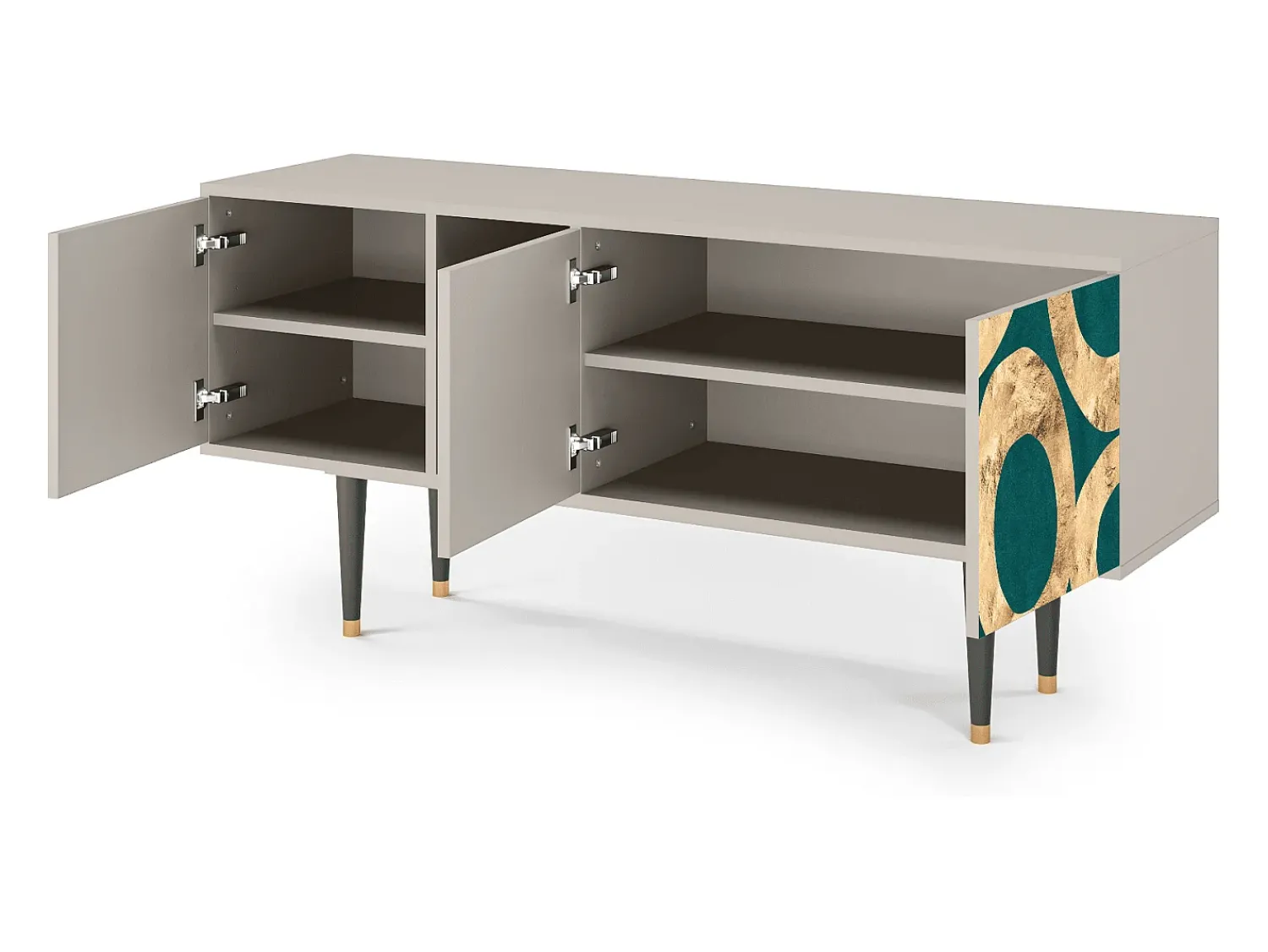 Mueble de TV - 150х69х41 cm - T5 - Zircon Sphere, Areia^ Móvel De Tv