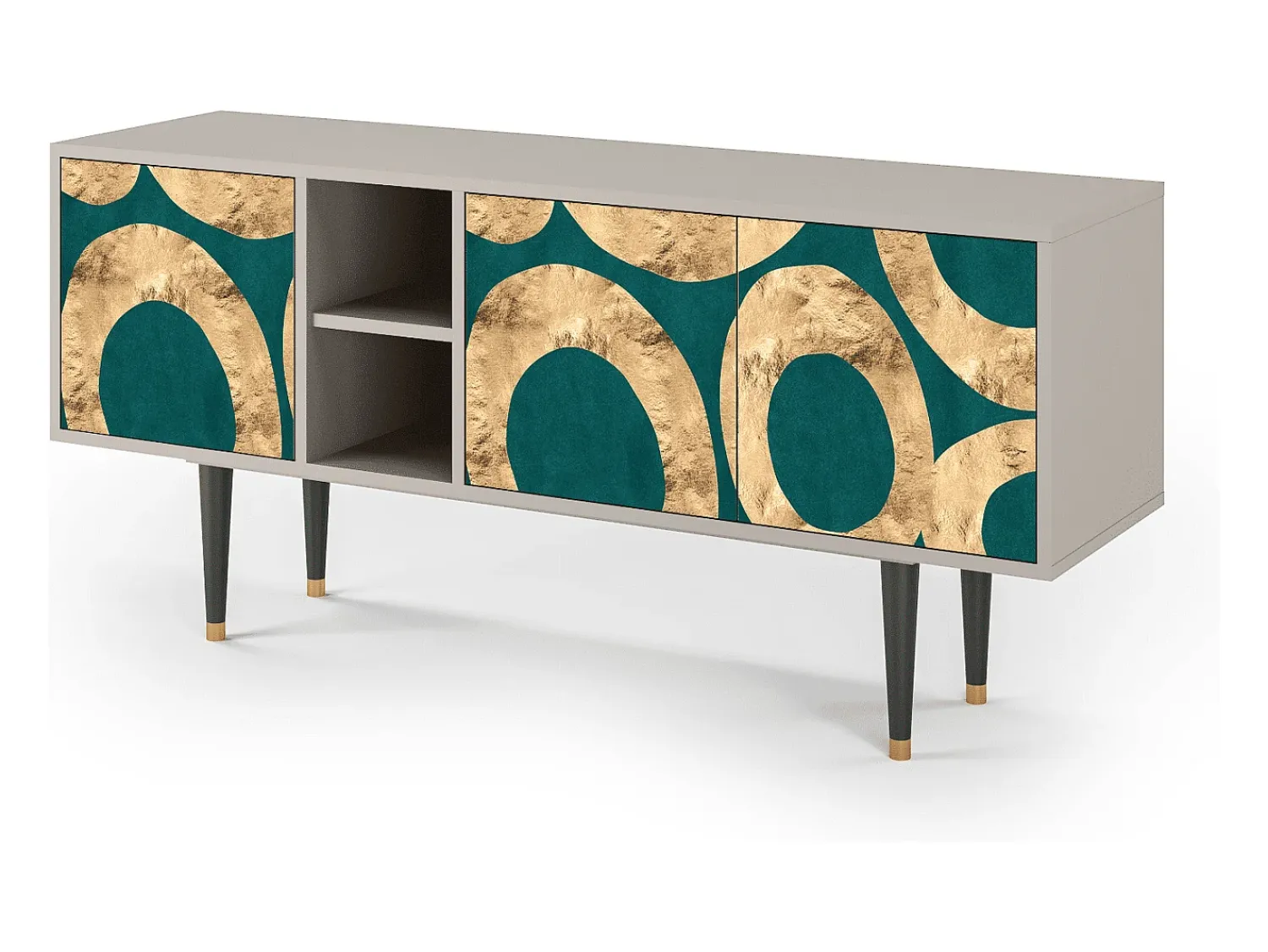 Mueble de TV - 150х69х41 cm - T5 - Zircon Sphere, Areia^ Móvel De Tv