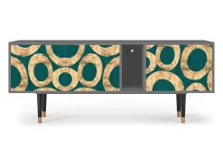 Móvel De Tv* Mueble de TV - 170х69х48 cm - T1 - Zircon Sphere, Cinza Cinzento