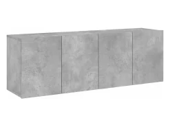 Discount Móveis de parede para TV 2 pcs 60x30x41 cm cimento PT488153 Cinzento