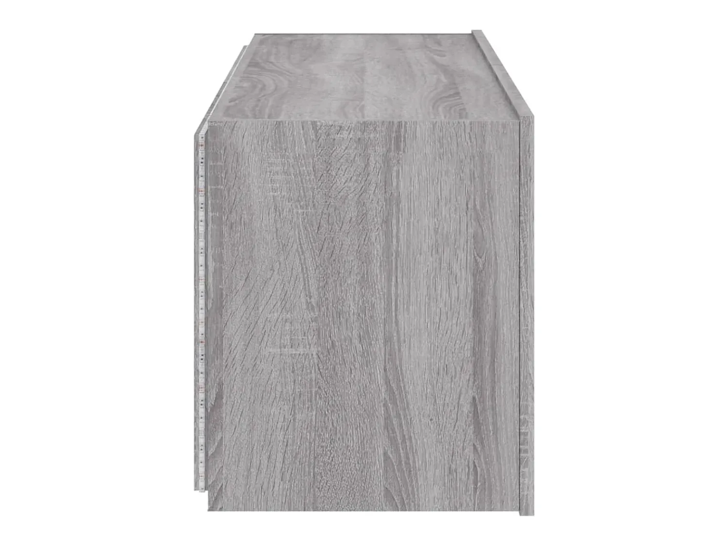 Móvel De Tv|Helloshop26 Móveis de parede para TV prateleira multimídia televisão aparador TV sala de jantar sala de estar quarto e luzes LED 2 peças sonoma 60 x 35 x 41 cm cinza 02_0029154 Cinzento