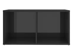 Móveis de TV 2 pcs derivados de madeira cinza brilhante PT427704^ Móvel De Tv