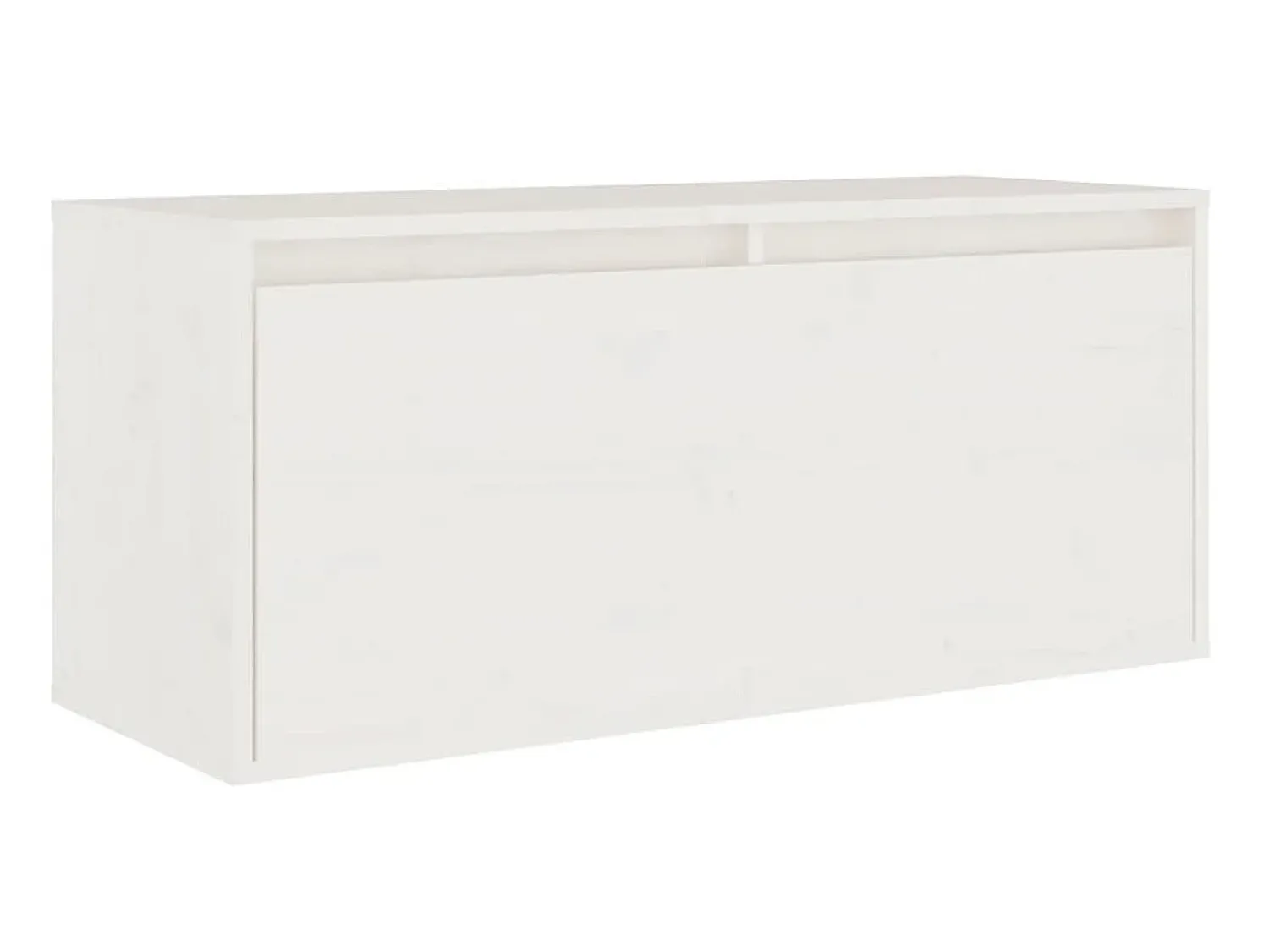 Móvel De Tv* Móveis de TV 3 pcs madeira de pinho maciça PT408526 Branco
