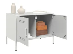 Móvel De Tv| Móveis de TV 2 pcs 68x39x50,5 cm aço PT129024 Branco