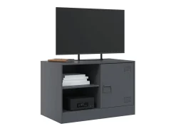 Móveis de TV 2 pcs 67x39x44 cm aço antracite PT676200^ Móvel De Tv