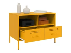 Móvel De Tv| Móveis de TV 2 pcs 68x39x50,5 cm aço mostarda PT893430 Amarelo