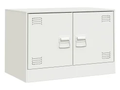 Best Móveis de TV 2 pcs 67x39x44 cm aço PT782062 Branco