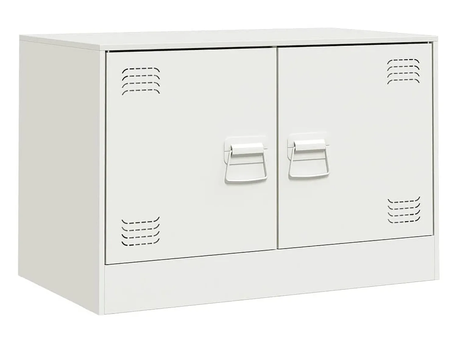 Best Móveis de TV 2 pcs 67x39x44 cm aço PT782062 Branco