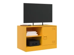 Móvel De Tv* Móveis de TV 2 pcs 67x39x44 cm aço mostarda PT626829 Amarelo