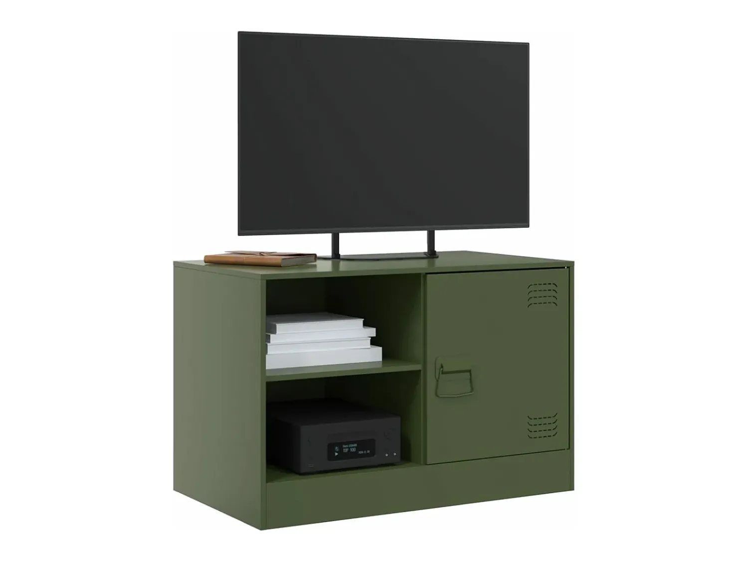 Móvel De Tv* Móveis de TV 2 pcs 67x39x44 cm aço azeitona PT480139 Verde