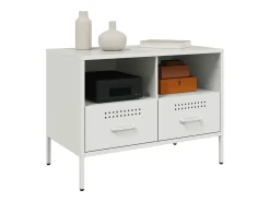 Móvel De Tv| Móveis de TV 2 pcs 68x39x50,5 cm aço PT969484 Branco