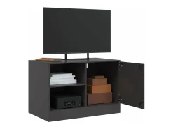 Móvel De Tv| Móveis de TV 2 pcs 67x39x44 cm aço PT487127 Preto