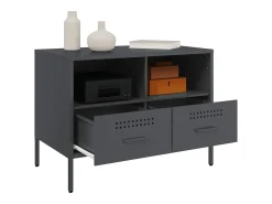 Móvel De Tv| Móveis de TV 2 pcs 68x39x50,5 cm aço antracite PT842877 Cinza antracite