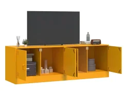 Clearance Móveis de TV 2 pcs 67x39x44 cm aço mostarda PT574536 Amarelo
