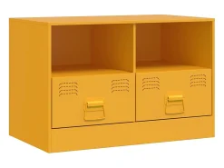 Discount vidaxl Móveis de TV 2 pcs 67x39x44 cm aço mostarda Amarelo