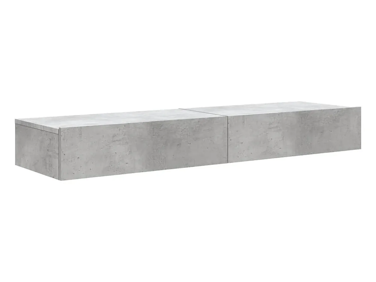 Móvel De Tv| Móveis de TV com luzes LED 2 pcs 60x35x15,5 cm cimento PT392798 Cinzento